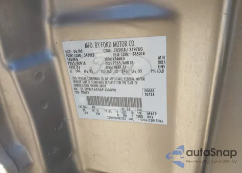 2006 Lincoln Mark Lt from USA, damaged, VIN 5LTPW16556FJ08090